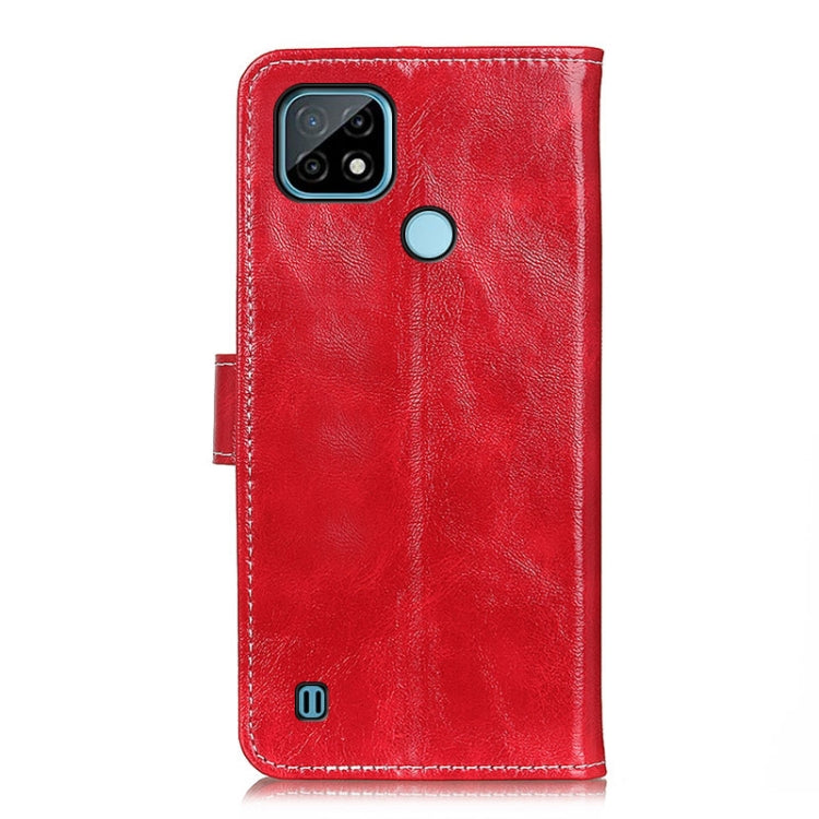 For OPPO Realme C21 Retro Crazy Horse Texture Horizontal Flip Leather Case with Holder & Card Slots & Photo Frame & Wallet