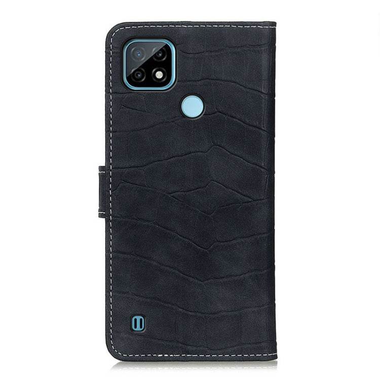 For OPPO Realme C21 Crocodile Texture Horizontal Flip Leather Case with Holder & Card Slots & Wallet