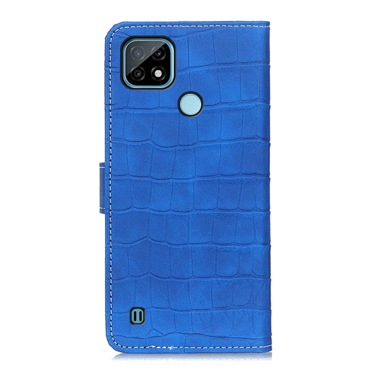 For OPPO Realme C21 Crocodile Texture Horizontal Flip Leather Case with Holder & Card Slots & Wallet
