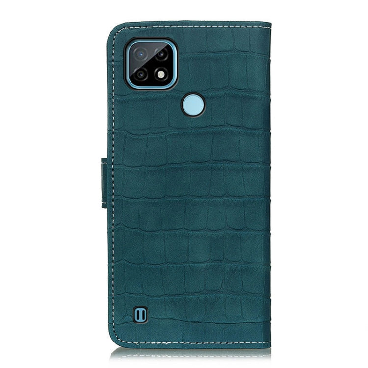 For OPPO Realme C21 Crocodile Texture Horizontal Flip Leather Case with Holder & Card Slots & Wallet
