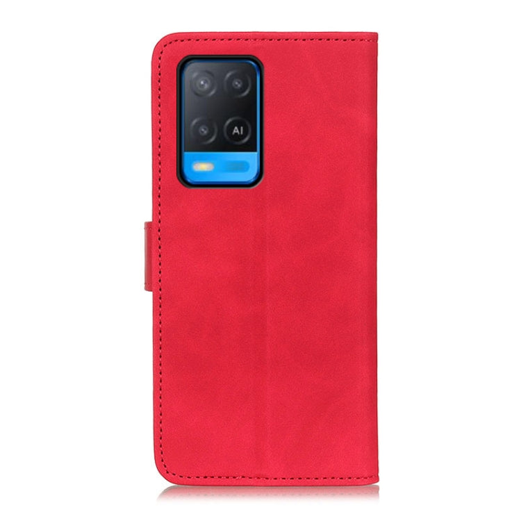 For OPPO A54 4G KHAZNEH Retro Texture PU + TPU Horizontal Flip Leather Case with Holder & Card Slots & Wallet