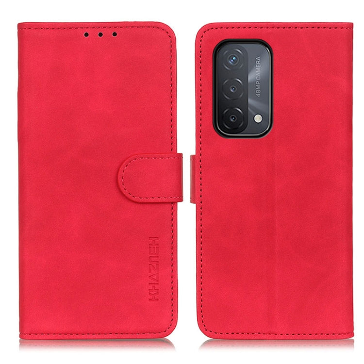 For OPPO A93 5G / A54 5G / A74 5G KHAZNEH Retro Texture PU + TPU Horizontal Flip Leather Case with Holder & Card Slots & Wallet