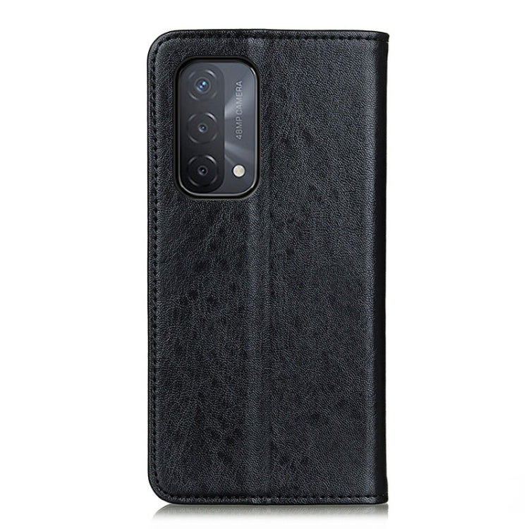 For OPPO A93 / A54 / A74 5G Magnetic Crazy Horse Texture Horizontal Flip Leather Case with Holder & Card Slots & Wallet