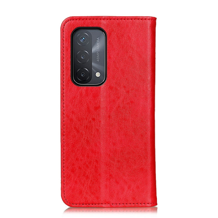 For OPPO A93 / A54 / A74 5G Magnetic Crazy Horse Texture Horizontal Flip Leather Case with Holder & Card Slots & Wallet