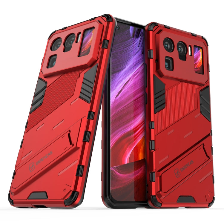 For Xiaomi Mi 11 Ultra Punk Armor 2 in 1 PC + TPU Shockproof Case with Invisible Holder