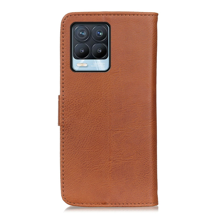 For OPPO Realme 8 / 8 Pro KHAZNEH Cowhide Texture Horizontal Flip Leather Case with Holder & Card Slots & Wallet