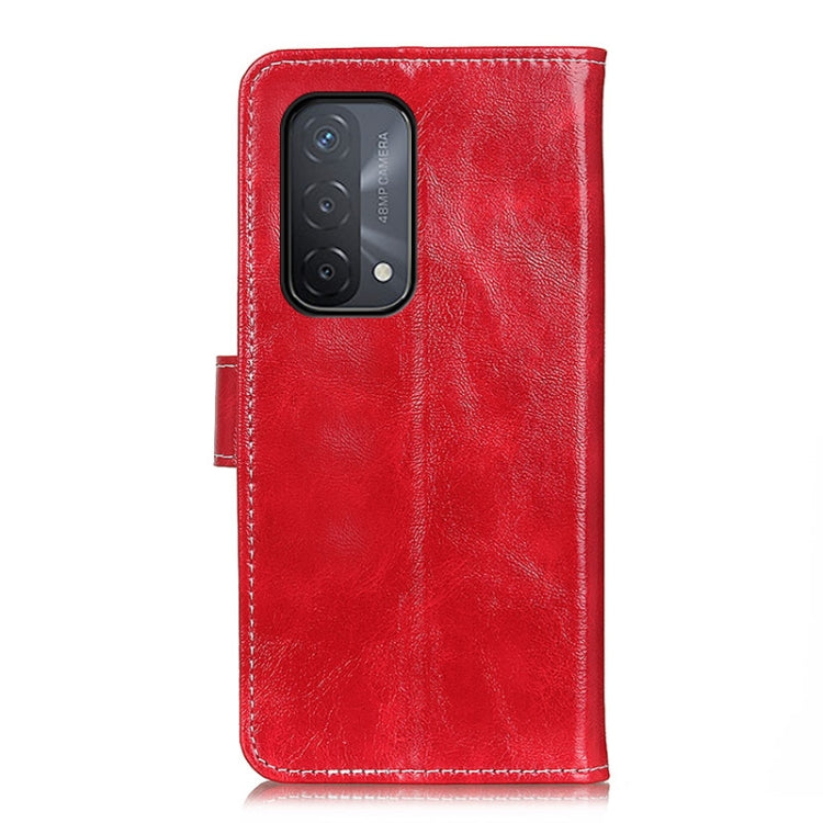 For OPPO A93 / A54 / A74 5G Retro Crazy Horse Texture Horizontal Flip Leather Case with Holder & Card Slots & Photo Frame & Wallet