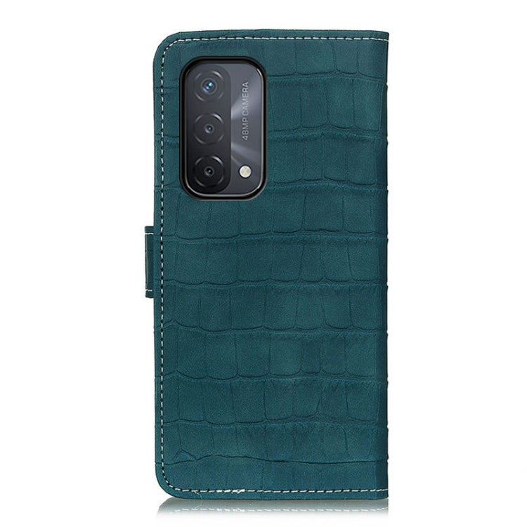 For OPPO A93 5G / A54 5G / A74 5G Crocodile Texture Horizontal Flip Leather Case with Holder & Card Slots & Wallet