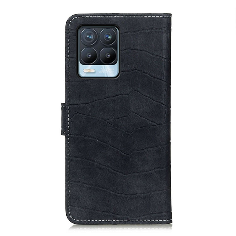 For OPPO Realme 8 / Realme 8 Pro Crocodile Texture Horizontal Flip Leather Case with Holder & Card Slots & Wallet
