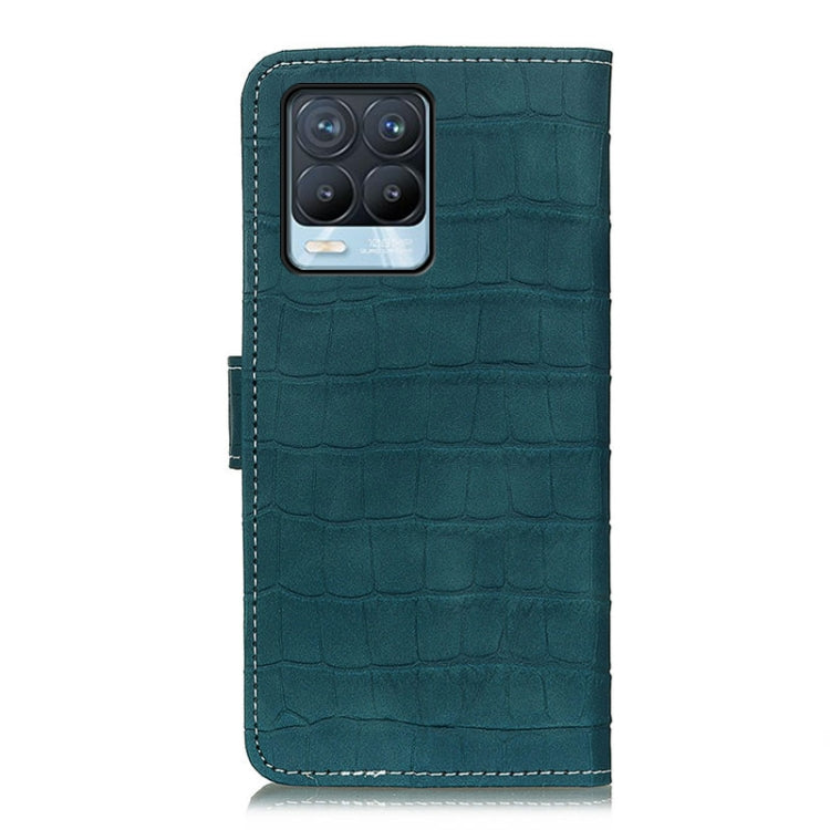 For OPPO Realme 8 / Realme 8 Pro Crocodile Texture Horizontal Flip Leather Case with Holder & Card Slots & Wallet