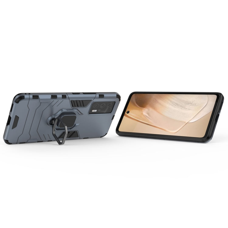 For vivo iQOO Neo5 PC + TPU Shockproof Protective Case with Magnetic Ring Holder