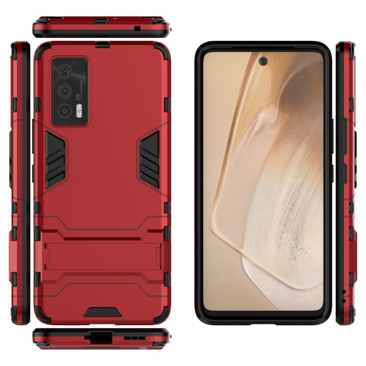 For vivo iQOO Neo5 PC + TPU Shockproof Protective Case with Holder