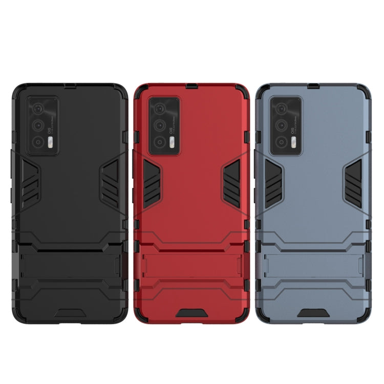 For vivo iQOO Neo5 PC + TPU Shockproof Protective Case with Holder