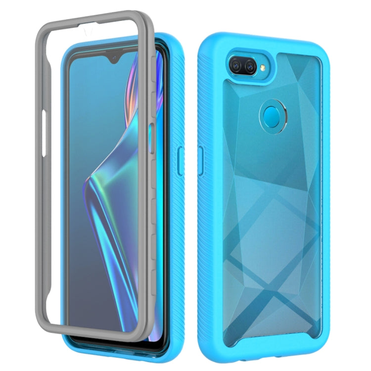For OPPO A12 Starry Sky Solid Color Series Shockproof PC + TPU Protective Case