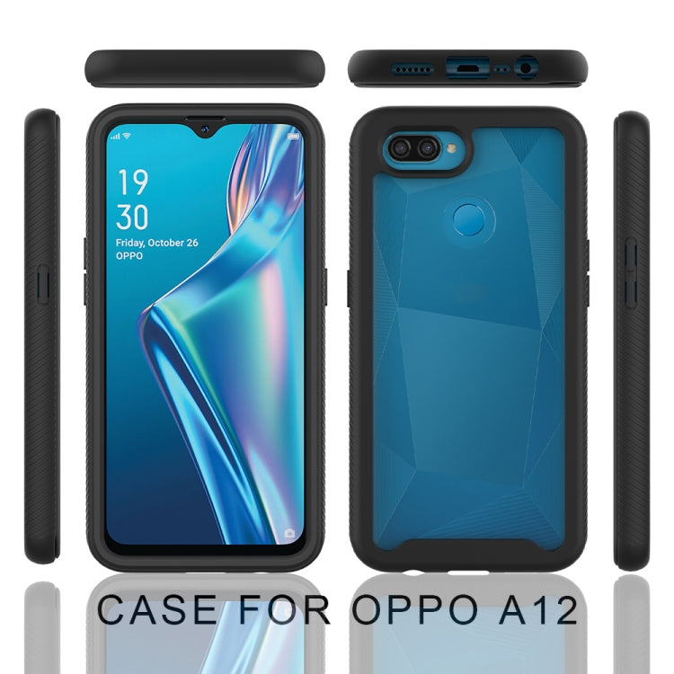 For OPPO A12 Starry Sky Solid Color Series Shockproof PC + TPU Protective Case
