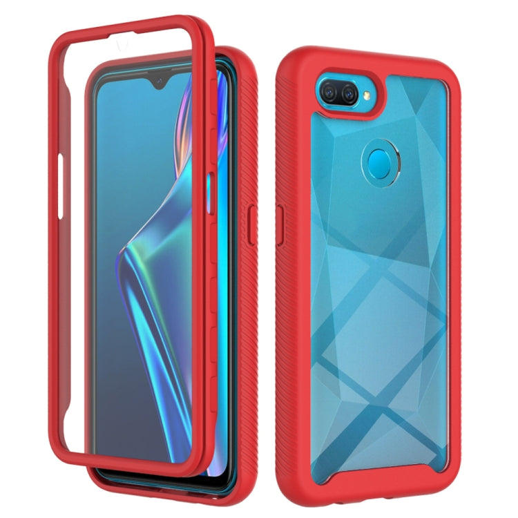 For OPPO A12 Starry Sky Solid Color Series Shockproof PC + TPU Protective Case