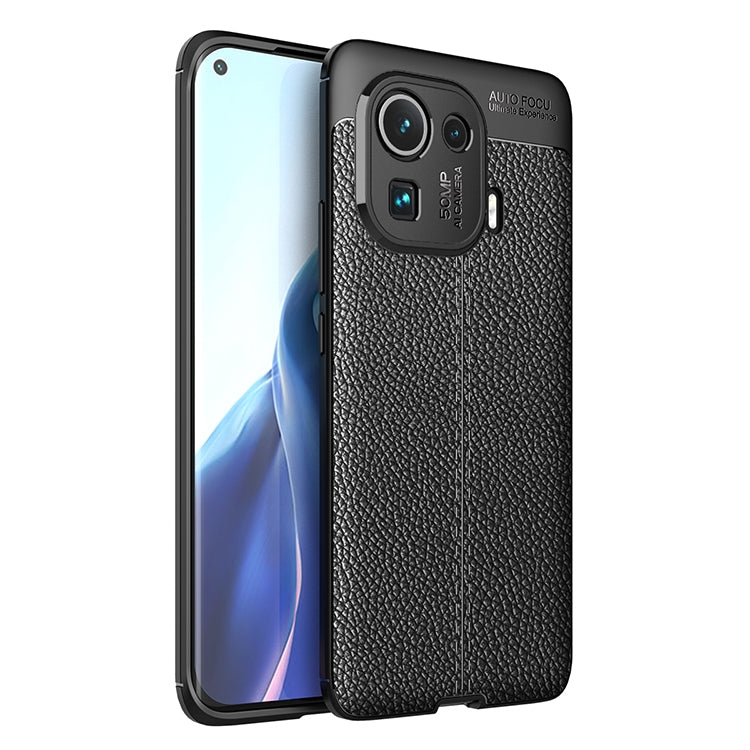 For Xiaomi Mi 11 Pro Litchi Texture TPU Shockproof Case