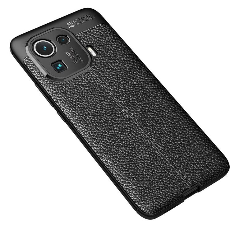 For Xiaomi Mi 11 Pro Litchi Texture TPU Shockproof Case