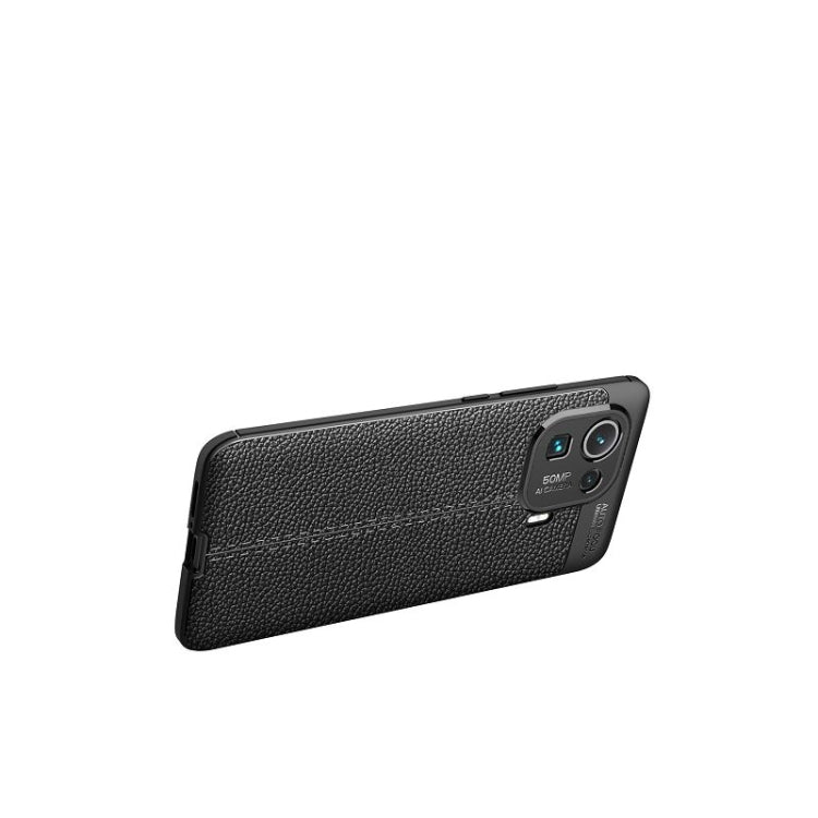 For Xiaomi Mi 11 Pro Litchi Texture TPU Shockproof Case