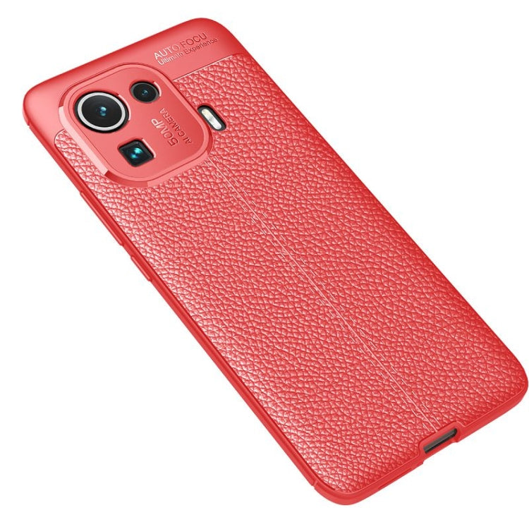 For Xiaomi Mi 11 Pro Litchi Texture TPU Shockproof Case