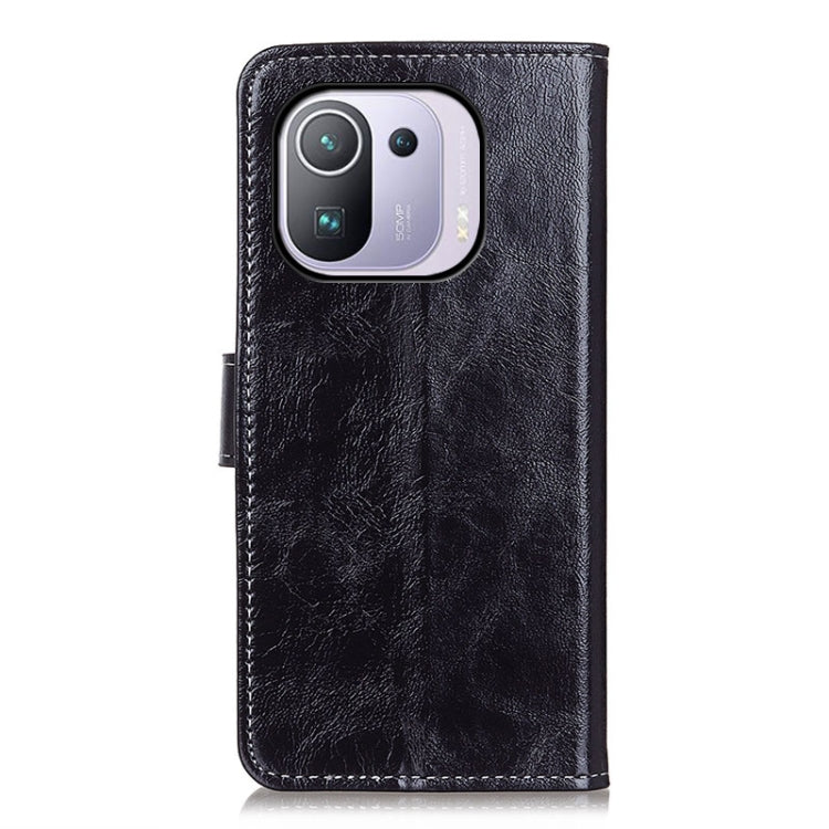 For Xiaomi Mi 11 Pro 5G / 4G Retro Crazy Horse Texture Horizontal Flip Leather Case with Holder & Card Slots & Photo Frame & Wallet