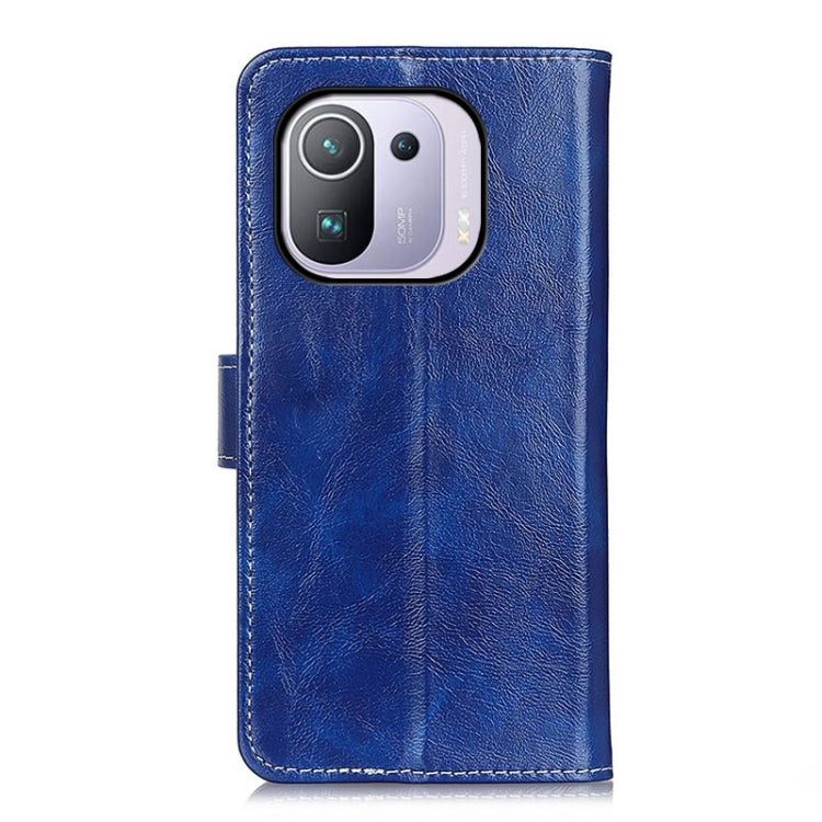 For Xiaomi Mi 11 Pro 5G / 4G Retro Crazy Horse Texture Horizontal Flip Leather Case with Holder & Card Slots & Photo Frame & Wallet