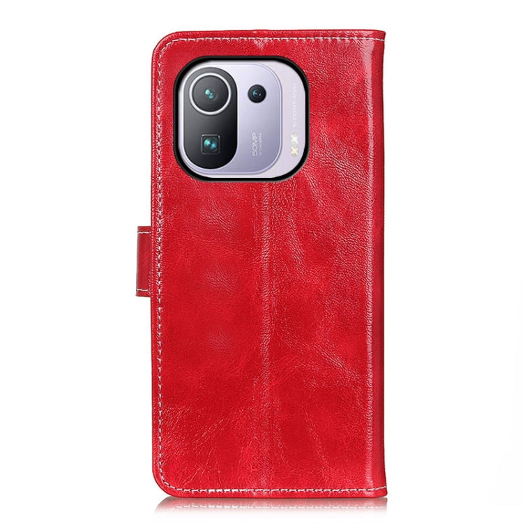 For Xiaomi Mi 11 Pro 5G / 4G Retro Crazy Horse Texture Horizontal Flip Leather Case with Holder & Card Slots & Photo Frame & Wallet