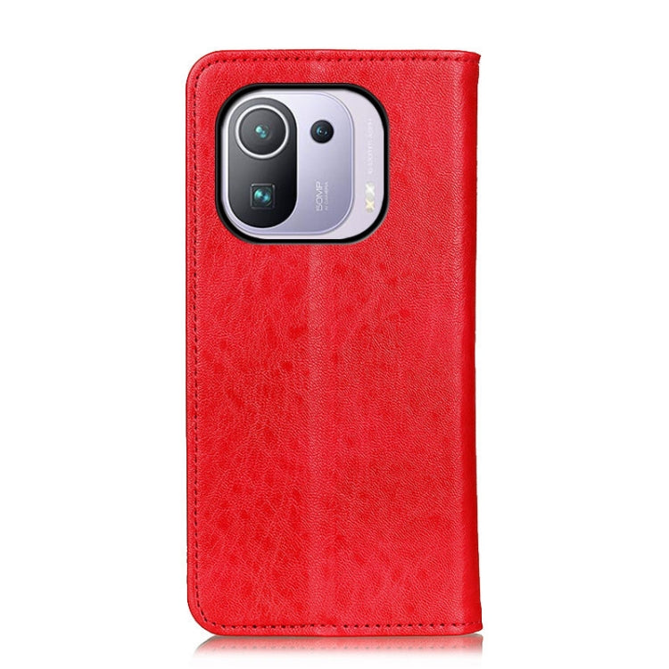 For Xiaomi Mi 11 Pro 5G / 4G Magnetic Crazy Horse Texture Horizontal Flip Leather Case with Holder & Card Slots & Wallet