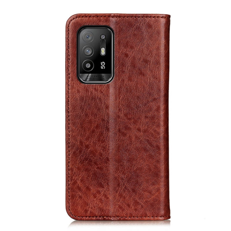 For OPPO F19 Pro+ 5G / Reno5 Z / Reno6 Z Magnetic Crazy Horse Texture Horizontal Flip Leather Case with Holder & Card Slots & Wallet