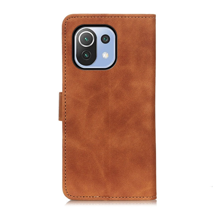 For Xiaomi Mi 11 Lite 5G / 4G KHAZNEH Retro Texture Horizontal Flip Leather Case with Holder & Card Slots & Wallet