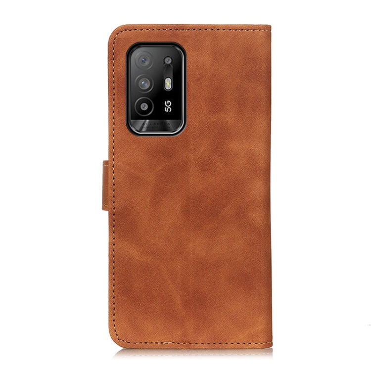 For OPPO F19 Pro+ 5G / Reno5 Z / Reno6 Z KHAZNEH Retro Texture Horizontal Flip Leather Case with Holder & Card Slots & Wallet