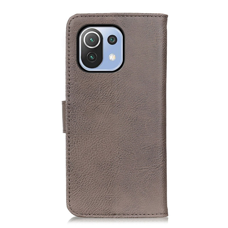 For Xiaomi Mi 11 Lite 5G / 4G KHAZNEH Cowhide Texture Horizontal Flip Leather Case with Holder & Card Slots & Wallet