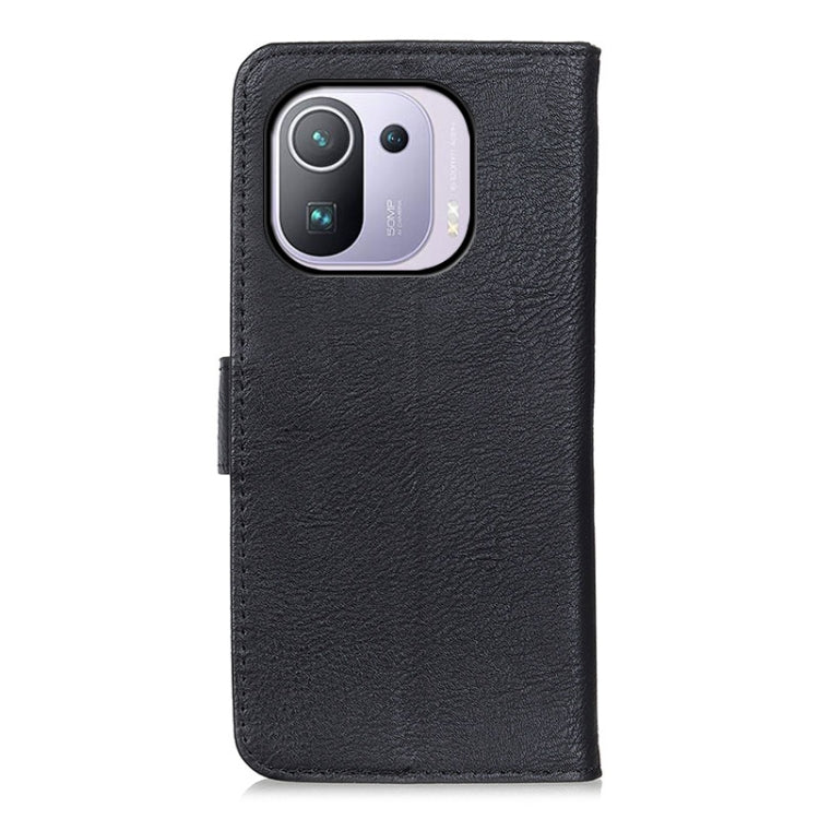 For Xiaomi Mi 11 Pro 5G / 4G KHAZNEH Cowhide Texture Horizontal Flip Leather Case with Holder & Card Slots & Wallet