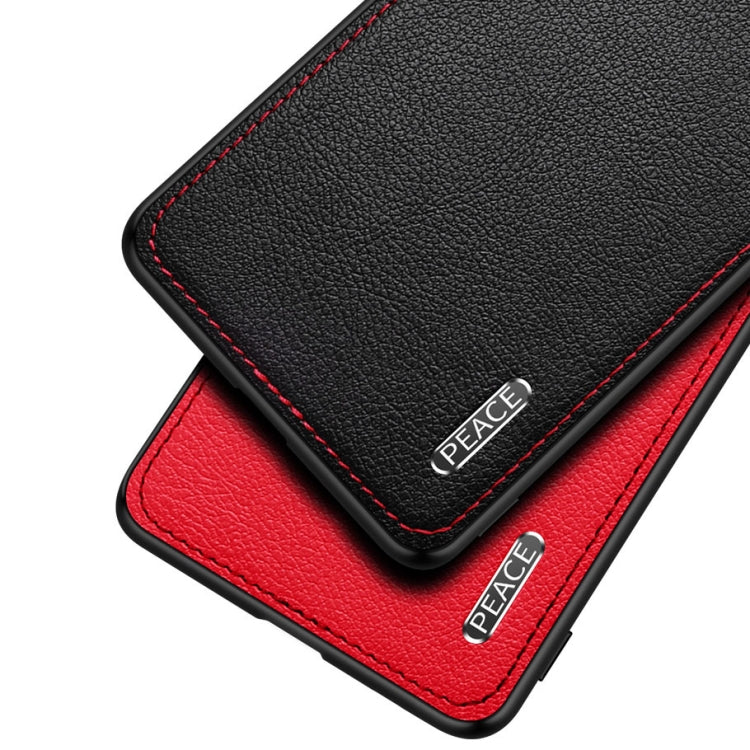 For vivo iQOO 5 5G Frosted Metal + Leather Texture Protective Case