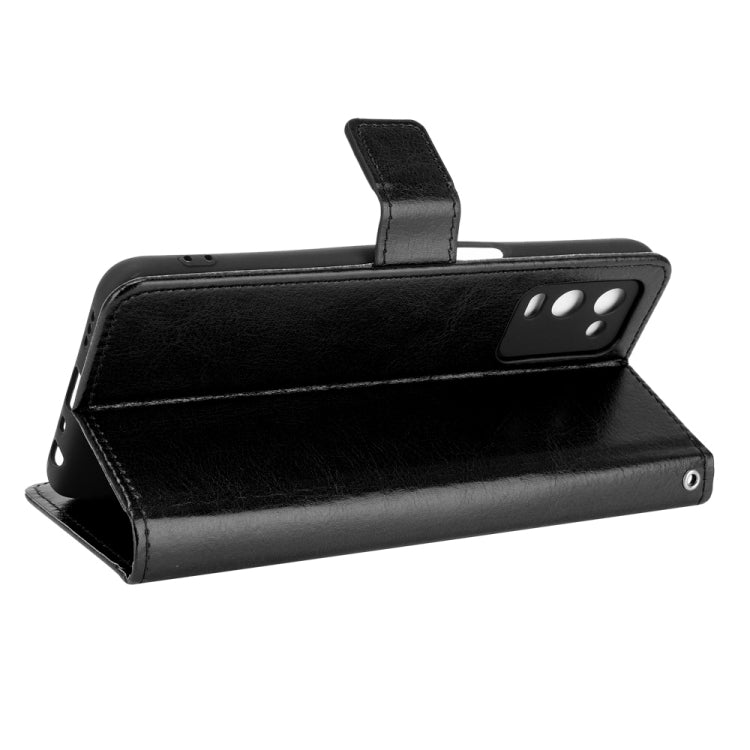 For OPPO A54 4G Retro Crazy Horse Texture Horizontal Flip Leather Case with Holder & Card Slots & Lanyard