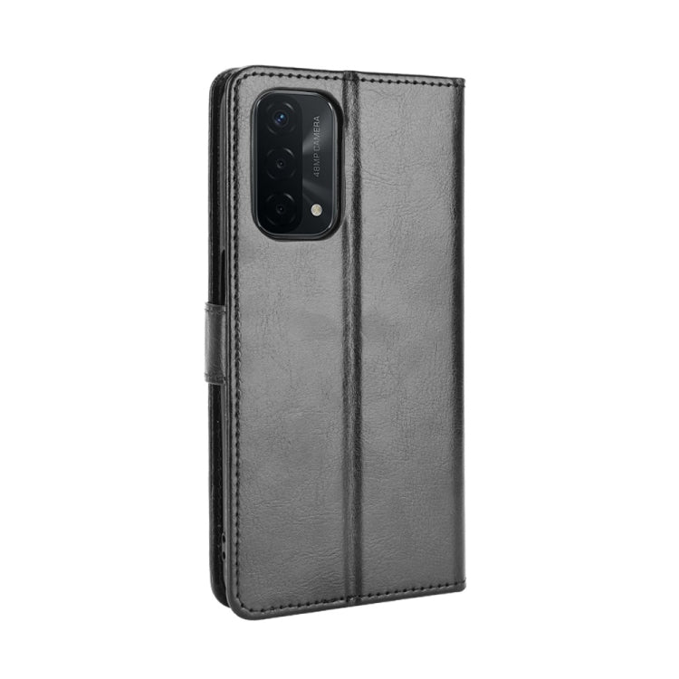 For OPPO A93 5G Retro Crazy Horse Texture Horizontal Flip Leather Case with Holder & Card Slots & Lanyard