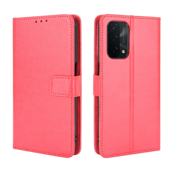 For OPPO A93 5G Retro Crazy Horse Texture Horizontal Flip Leather Case with Holder & Card Slots & Lanyard