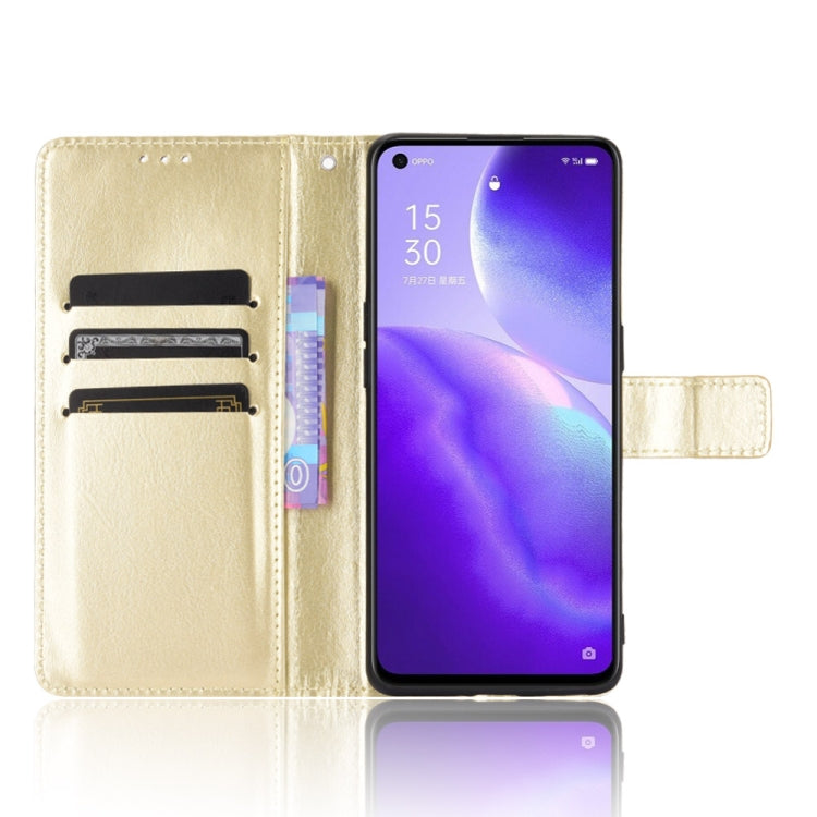 For OPPO Find X3 Lite / Reno5 5G Retro Crazy Horse Texture Horizontal Flip Leather Case with Holder & Card Slots & Lanyard