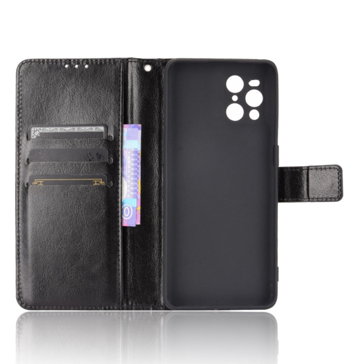 For OPPO Find X3 / Find X3 Pro Retro Crazy Horse Texture Horizontal Flip Leather Case with Holder & Card Slots & Lanyard