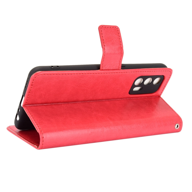 For OPPO Realme GT 5G Retro Crazy Horse Texture Horizontal Flip Leather Case with Holder & Card Slots & Lanyard