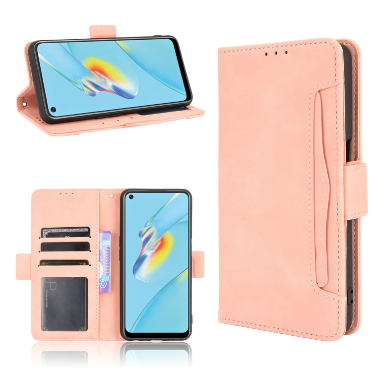 For OPPO A54 Skin Feel Calf Pattern Horizontal Flip Leather Case with Holder & Card Slots & Photo Frame