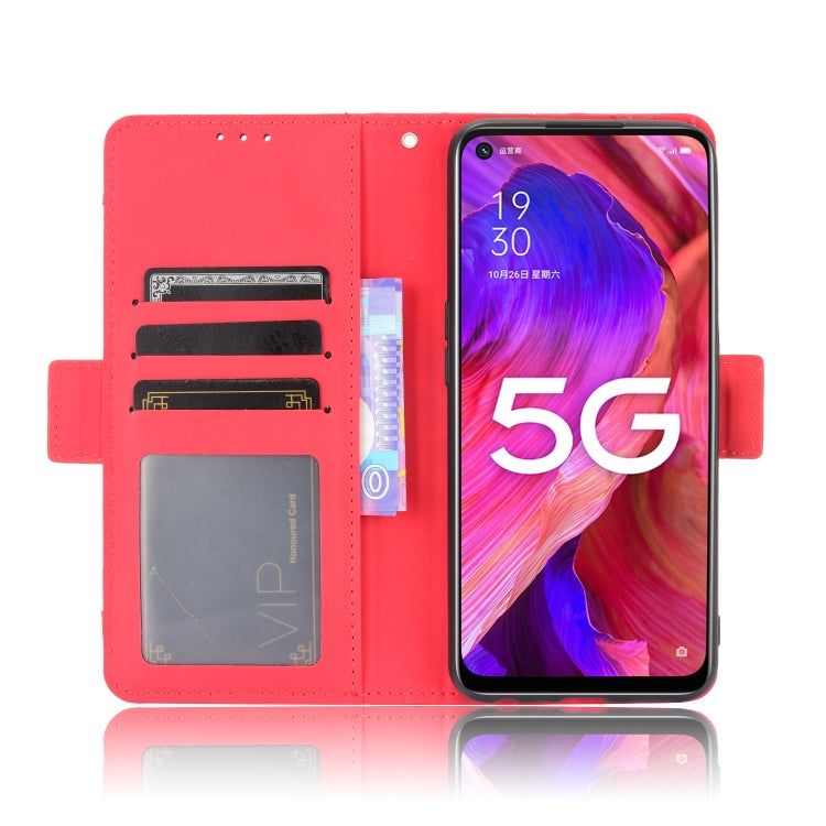 For OPPO A93 5G Skin Feel Calf Pattern Horizontal Flip Leather Case with Holder & Card Slots & Photo Frame