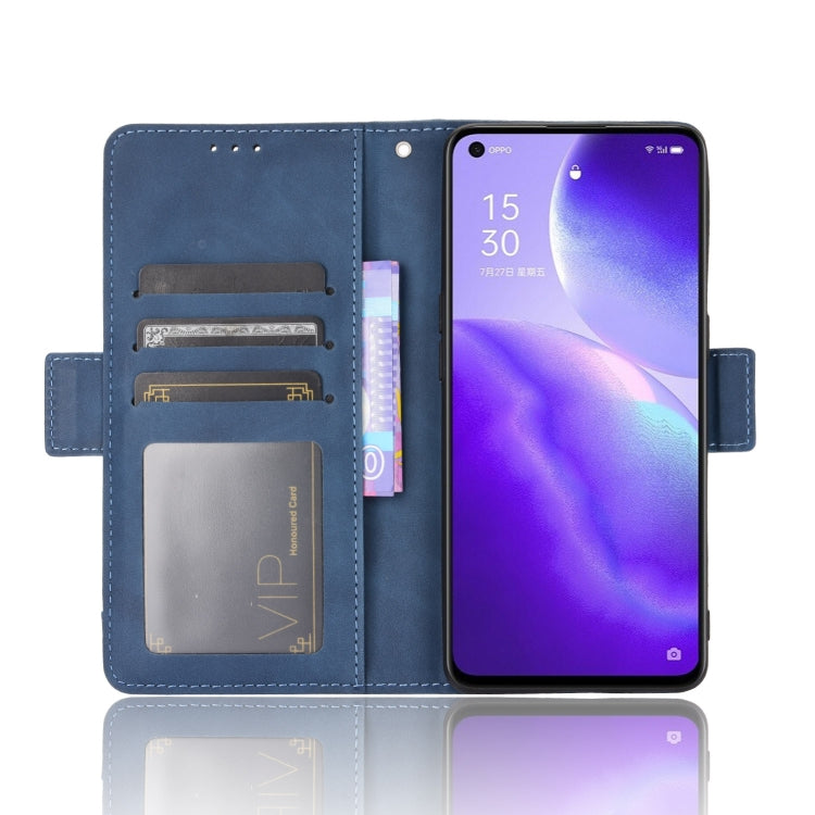 For OPPO Find X3 Lite / Reno5 5G Skin Feel Calf Pattern Horizontal Flip Leather Case with Holder & Card Slots & Photo Frame