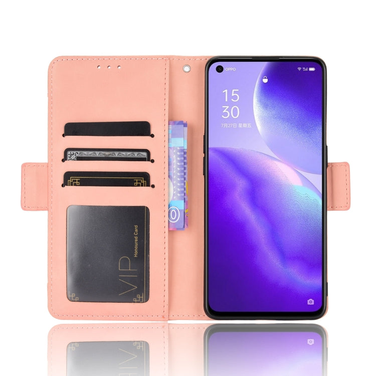 For OPPO Find X3 Lite / Reno5 5G Skin Feel Calf Pattern Horizontal Flip Leather Case with Holder & Card Slots & Photo Frame