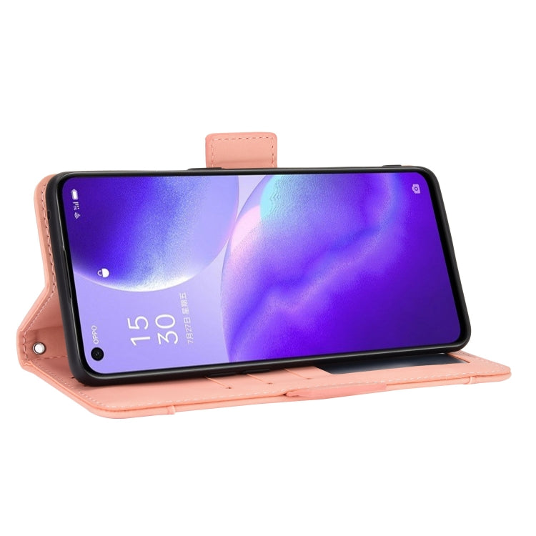 For OPPO Find X3 Lite / Reno5 5G Skin Feel Calf Pattern Horizontal Flip Leather Case with Holder & Card Slots & Photo Frame