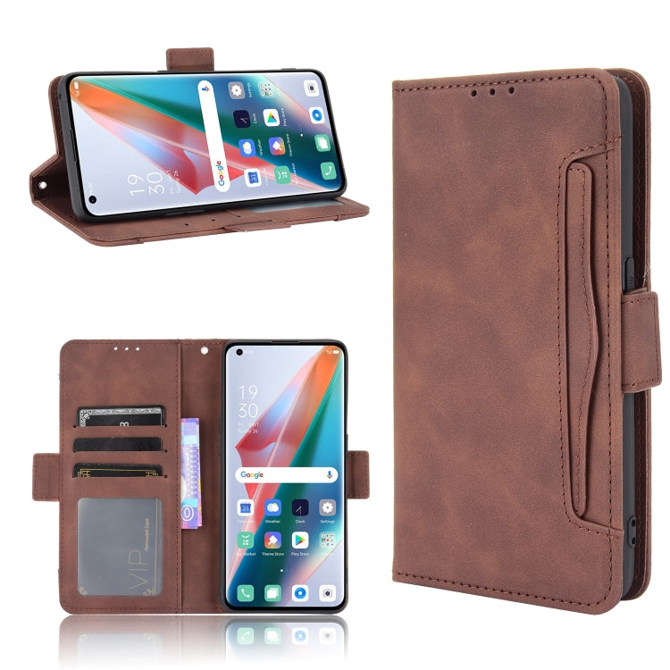 For OPPO Find X3 / Find X3 Pro Skin Feel Calf Pattern Horizontal Flip Leather Case with Holder & Card Slots & Photo Frame