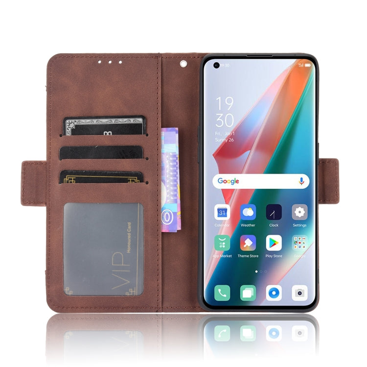 For OPPO Find X3 / Find X3 Pro Skin Feel Calf Pattern Horizontal Flip Leather Case with Holder & Card Slots & Photo Frame