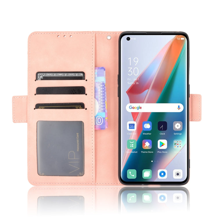 For OPPO Find X3 / Find X3 Pro Skin Feel Calf Pattern Horizontal Flip Leather Case with Holder & Card Slots & Photo Frame