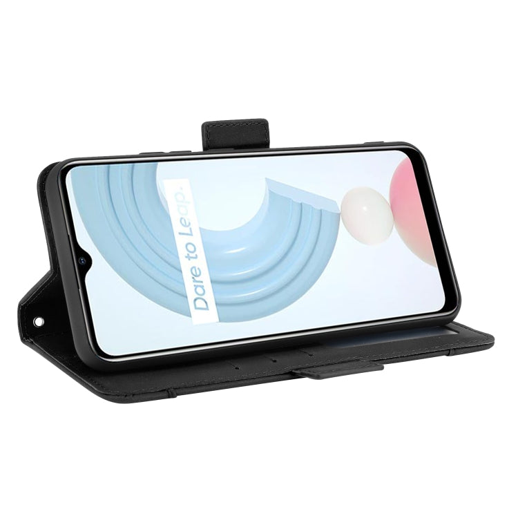 For OPPO Realme C21 Skin Feel Calf Pattern Horizontal Flip Leather Case with Holder & Card Slots & Photo Frame