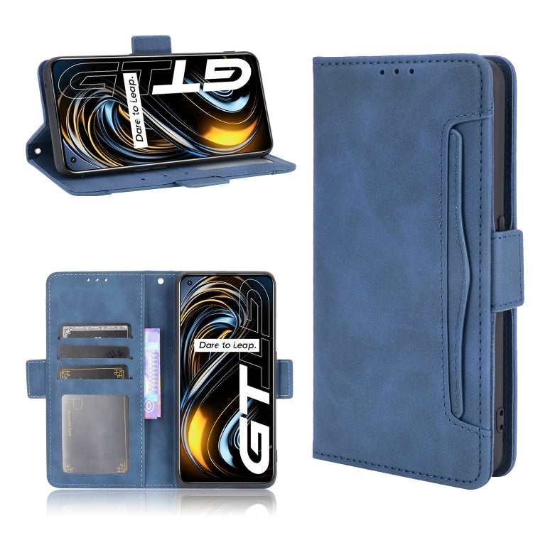 For OPPO Realme GT 5G Skin Feel Calf Pattern Horizontal Flip Leather Case with Holder & Card Slots & Photo Frame